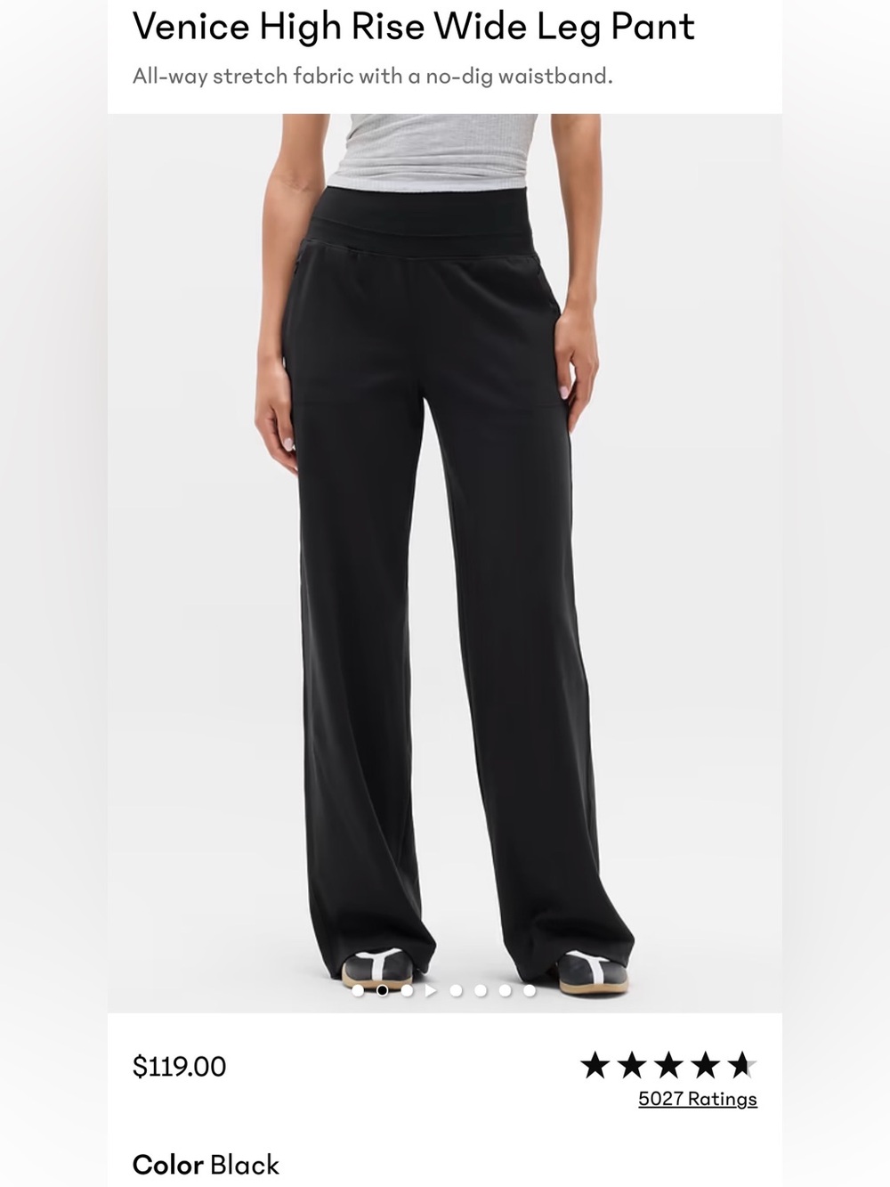 Athleta XL Venice Wide Leg pants